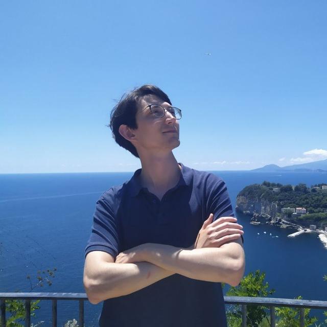 Portrait of Andreas, Latin and Ancient Greek instructor at AKRO