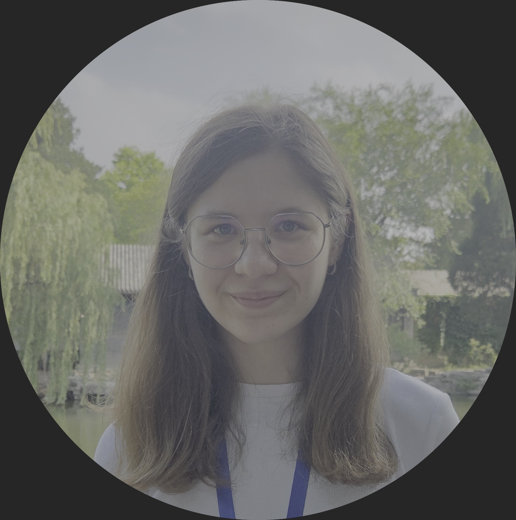 Portrait of Polina Krupinina, Latin instructor at AKRO